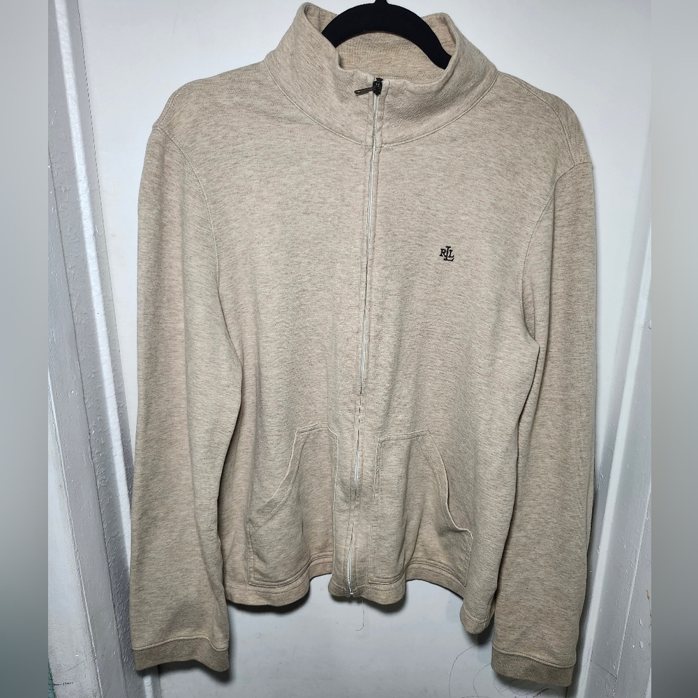 RLL Lauren Ralph Lauren Sz.L Women's Beige Sweater